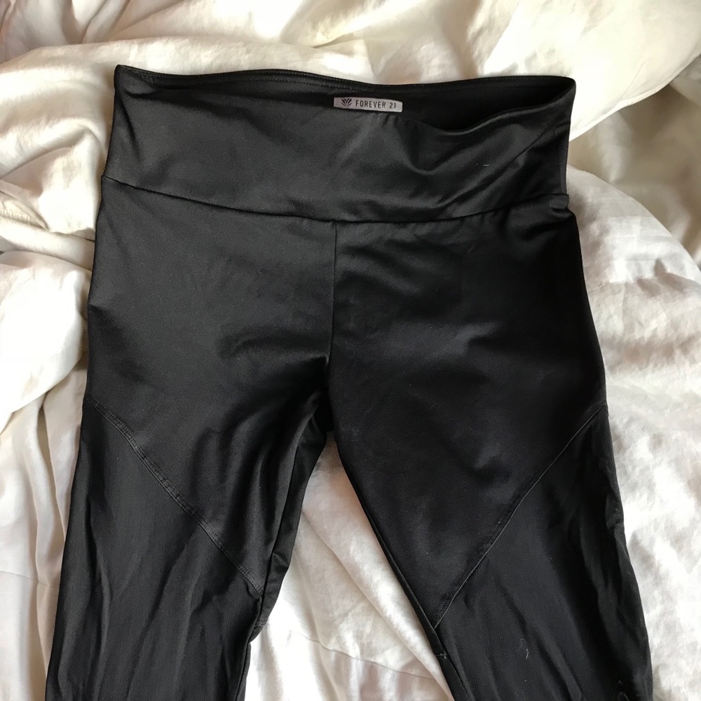 Forever 21 mesh paneled leggings